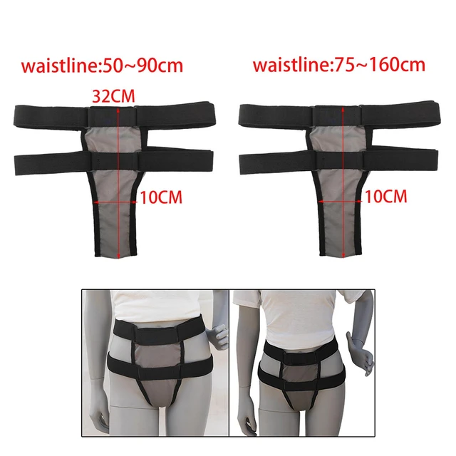 Pelvic Support Belt Black Accessory Uterus Brace for Treating 