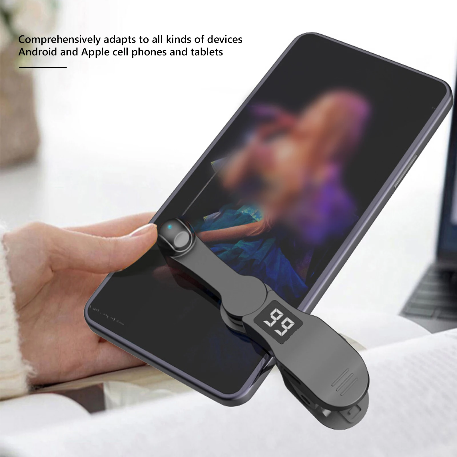 Цифровой автоматический кликер на экран, приложение для телефона, скоростной кликер, 108-ступенчатый USB-кликер-кликер для смартфонов, игр, живых любителей заданий с наградами