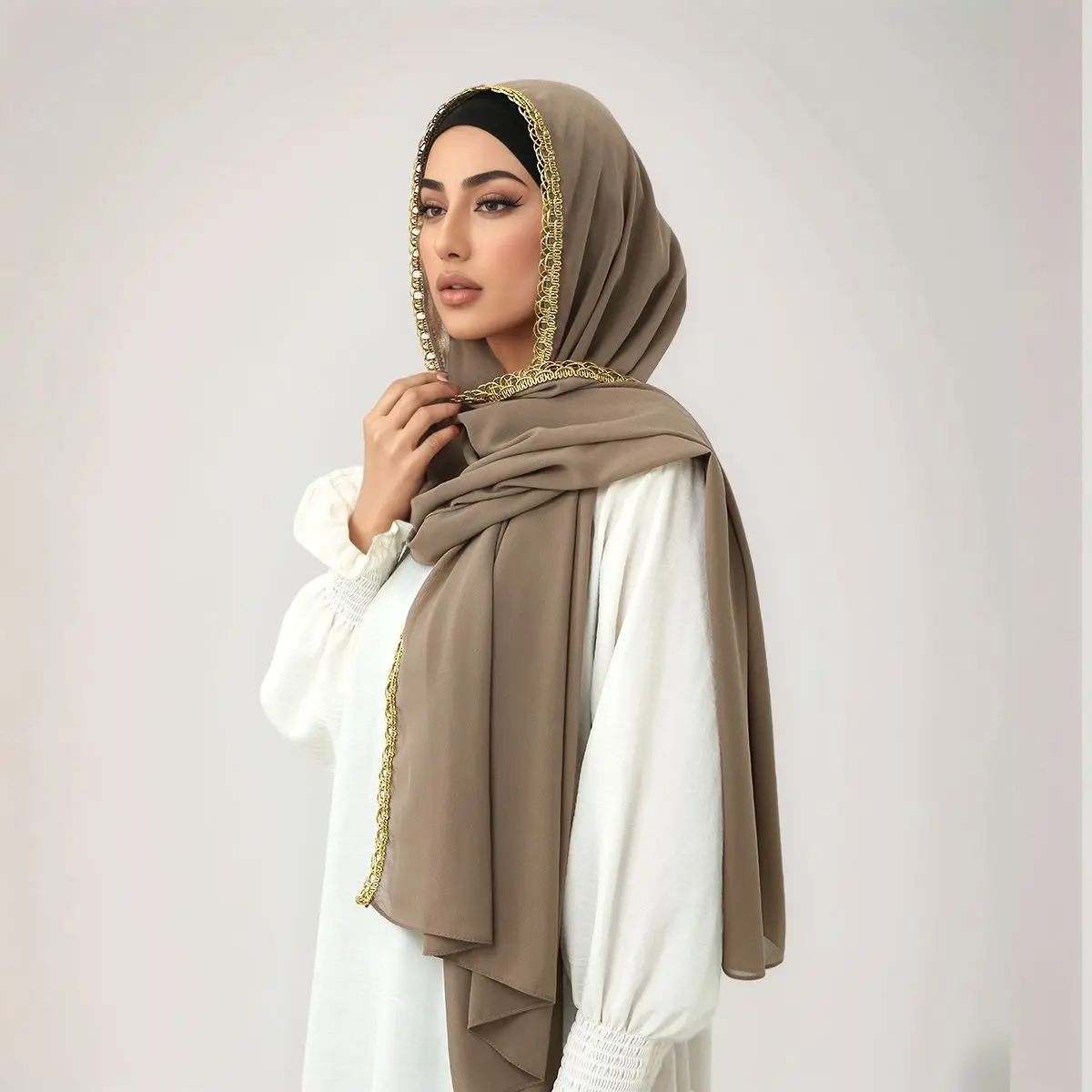 180 * 70Cm ラマダン新ファッションスカーフ、100枚のイスラム教徒女性用ヘッドスカーフ、スカーフアクセサリー、ラマダン