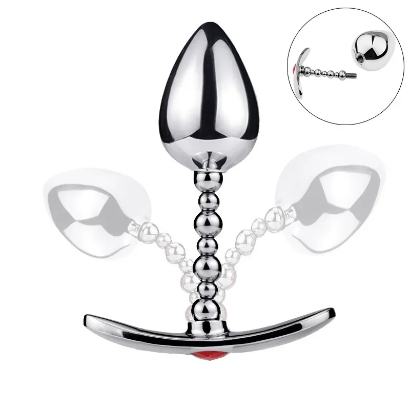 Ass Prostate Massager Anal Beads Butt Plug Wearable Anal Plug G Spot Dildo Insert Vagina Extender Anus Dilator Sex Toy Expansion