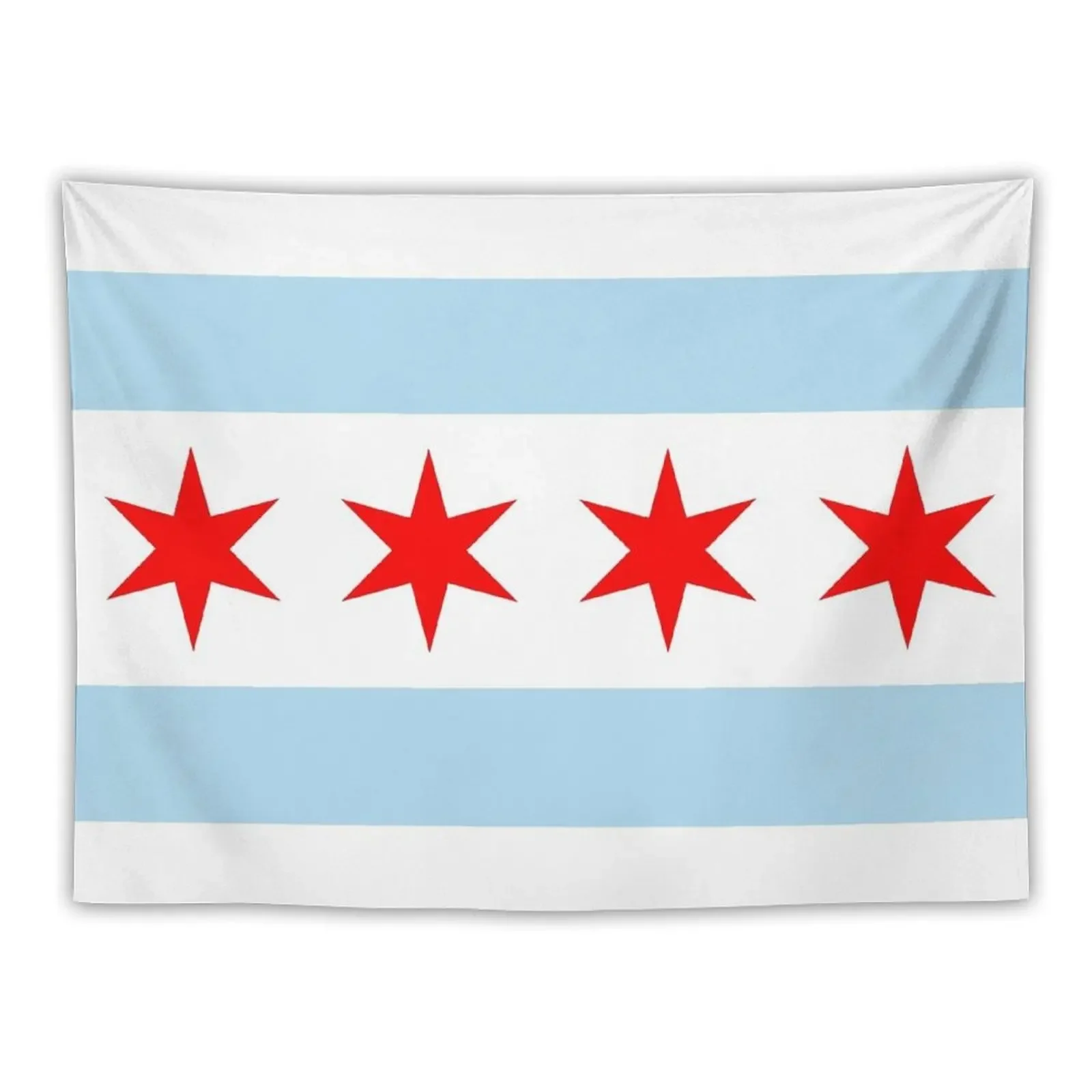 

Chicago Flag Tapestry Room Decorating Aesthetic Wall Deco Wall Hanging Wall Decoration For Home Tapestry