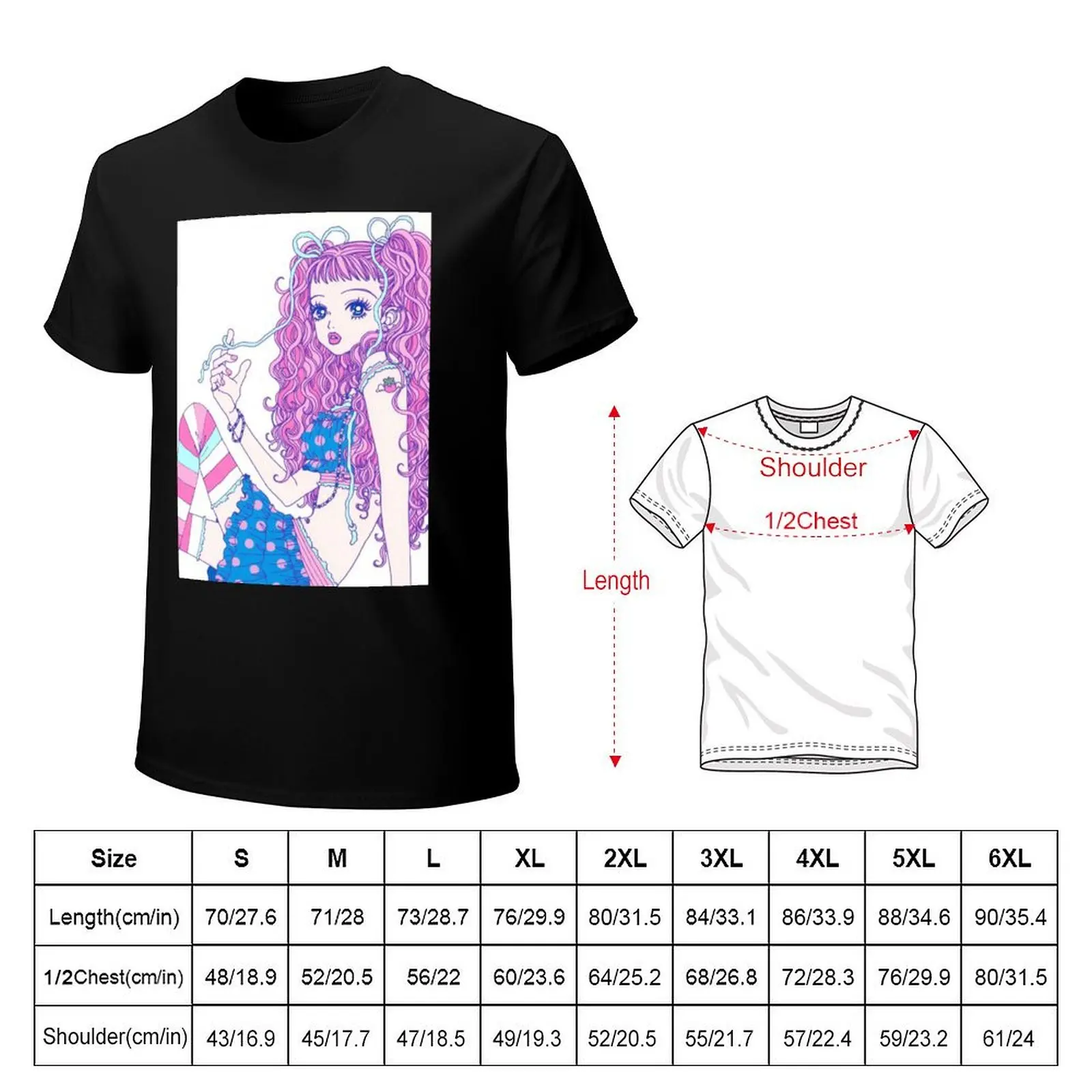 Paradise Kiss Miwako Sakurada Spread T-Shirt Casual All Match Short Sleeve T-Shirt