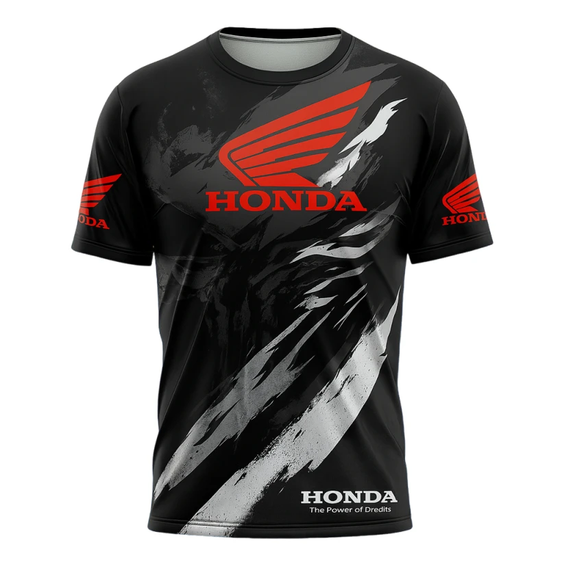 

Honda Classic Motorcycle Fan Riding T-shirt Trendy Casual Streetwear Comfortable And Breathable Jersey Short Sleeve Daily Use