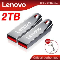 Lenovo High Speed Metal Flash Drives, Unidade USB Portátil, Disco de Memória Impermeável, Original, USB 3.0, 1TB, 512GB, 2TB