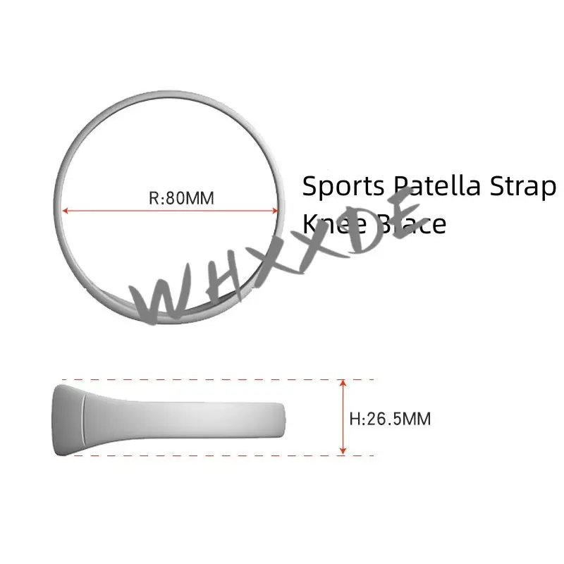 New Patella Strap Knee Brace Silica Gel Patella Belt Elastic Protection Kneecap Running Sports Fitness Basketball Strong Support