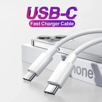100W USB-C to Type-C Fast Charging Cable for iPhone 15 Pro Max Samsung Xiaomi Huawei Redmi Honor C to C Quick Charger Data Cable