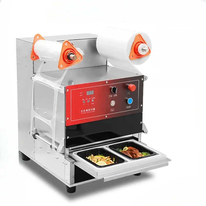 Fully automatic electric sealing machine, takeaway food box packaging machine, fruit and vegetable preservation box