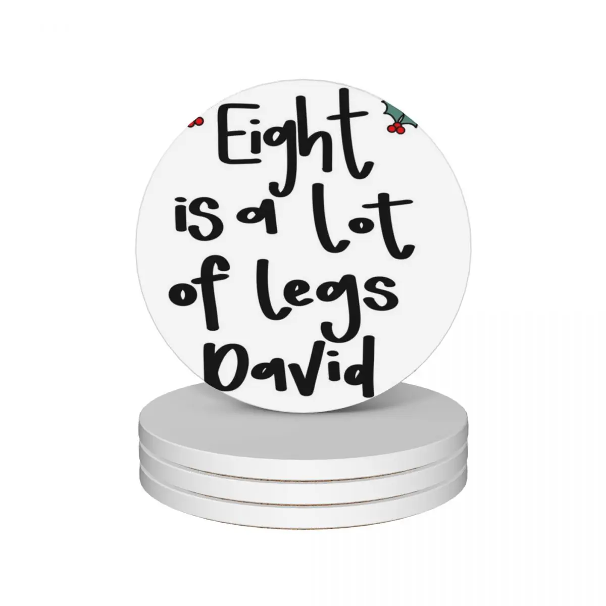 

Eight is a lot of legs David Ceramic Coasters (Set of 4) eat table bulk cup holder Coasters