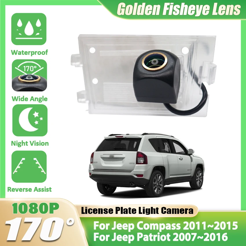 

170 Degree HD 1920x1080P Car Rear Camera For Jeep Compass 2011-2015 Patriot 2007-2016 Waterproof Backup Parking Reverse Monitor