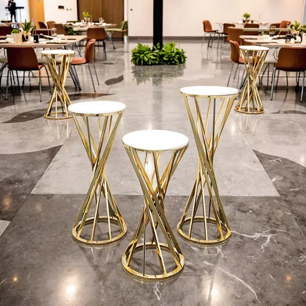 Detachable Small Waist Cake Stand New Arrival Wedding Table Dessert Display Artificial Flower Stand for Wedding Decor