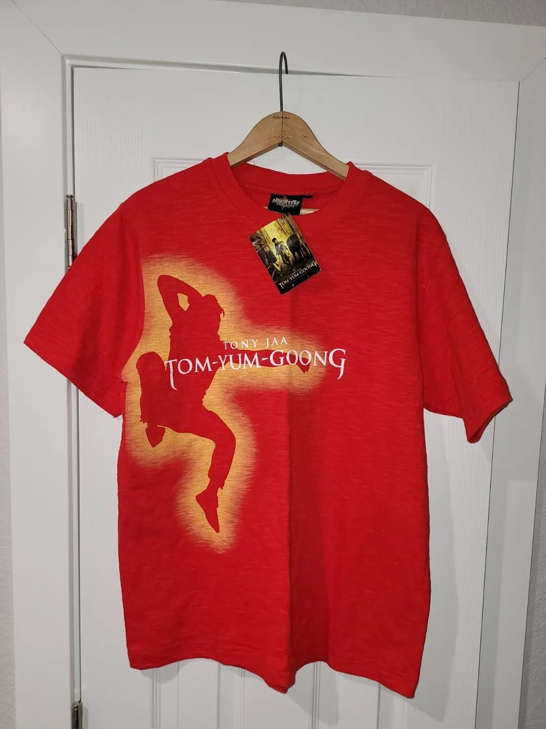 Vintage Official Tony Jaa TOM YUMGOONG The Protector Movie Tshirt L Large New