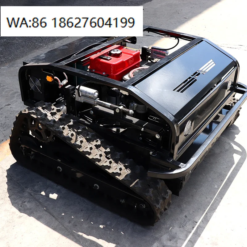 Rubber Crawler Robot Self Propelled Garden Remote Control Lawn Mower for Sale Farm Agricultural Zero Turn All-wheel Drive
