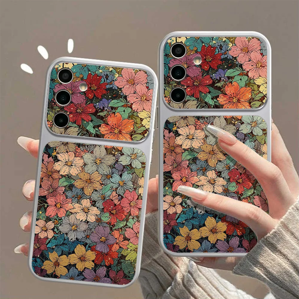 フラワーシリコンレザー携帯電話ケース Samsung A56 - Phone Cases Leather のレビューと価格
