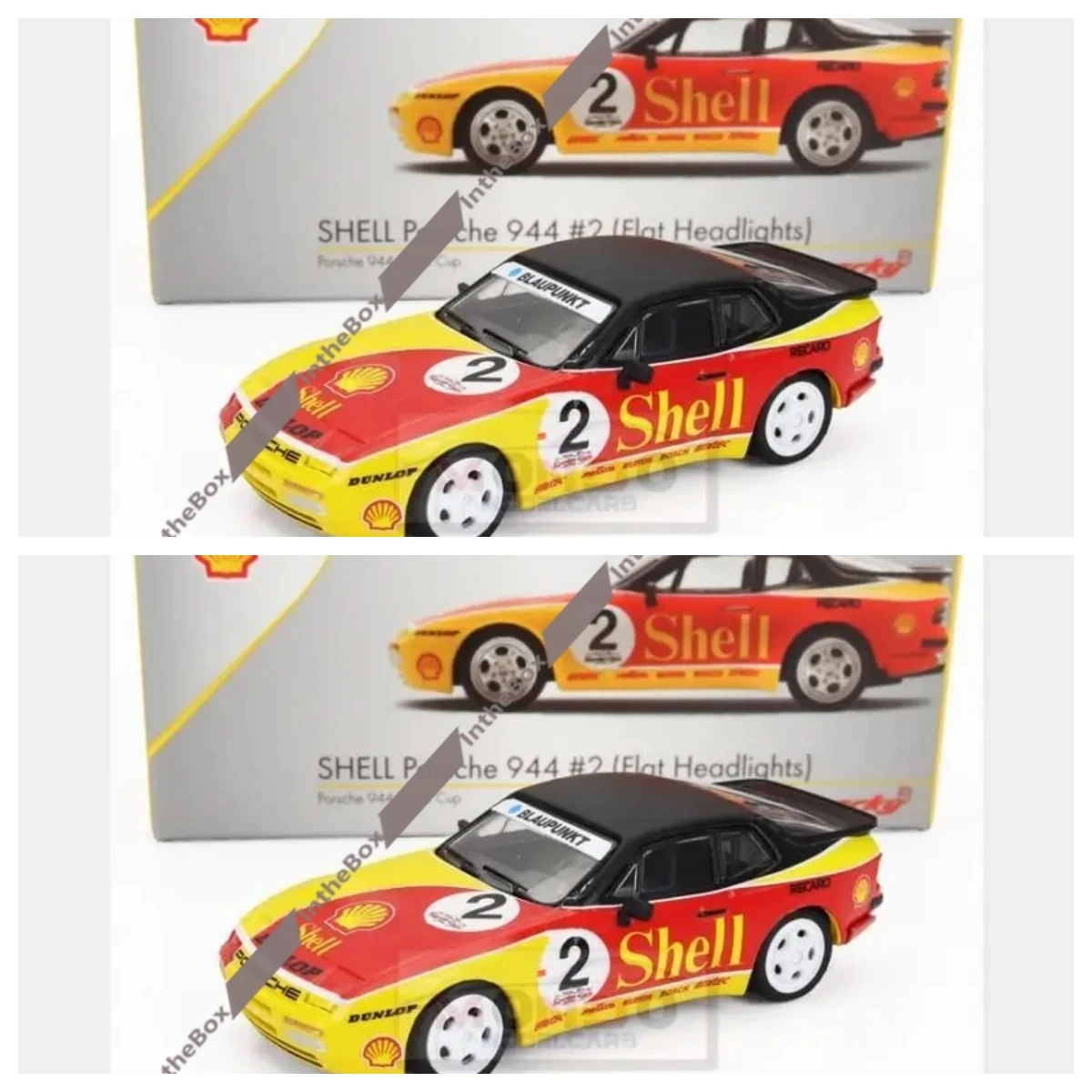 

1:64 SPARK 944 Shell #2 Racing 1989 Yellow Red Black YO64003 Model Diecast Model Car Collection Limited Edition Hobby Toys