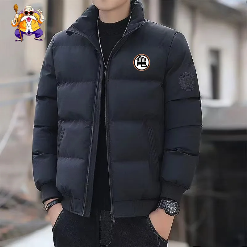 Dragon Ball Goku Cosplay Logo Winter Thick Cotton Jacket Outdoor Cycling Sports Warm-Weather Casual Fashionable Streetwear