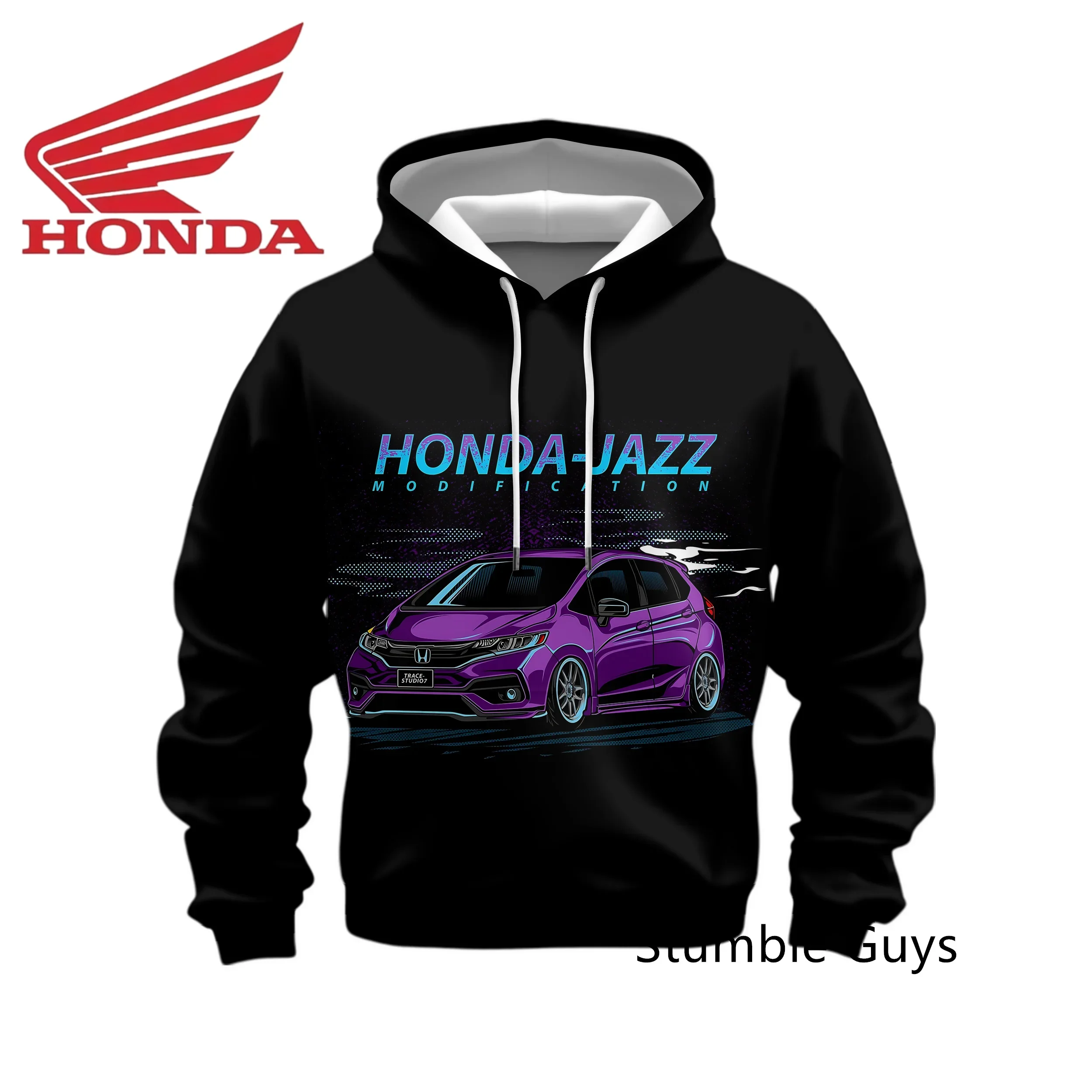 Outdoor Sports Spring Autumn Men's Honda Hoodie Long Sleeve Sweatshirt Racing Suit Motorcycle Casual Fashion