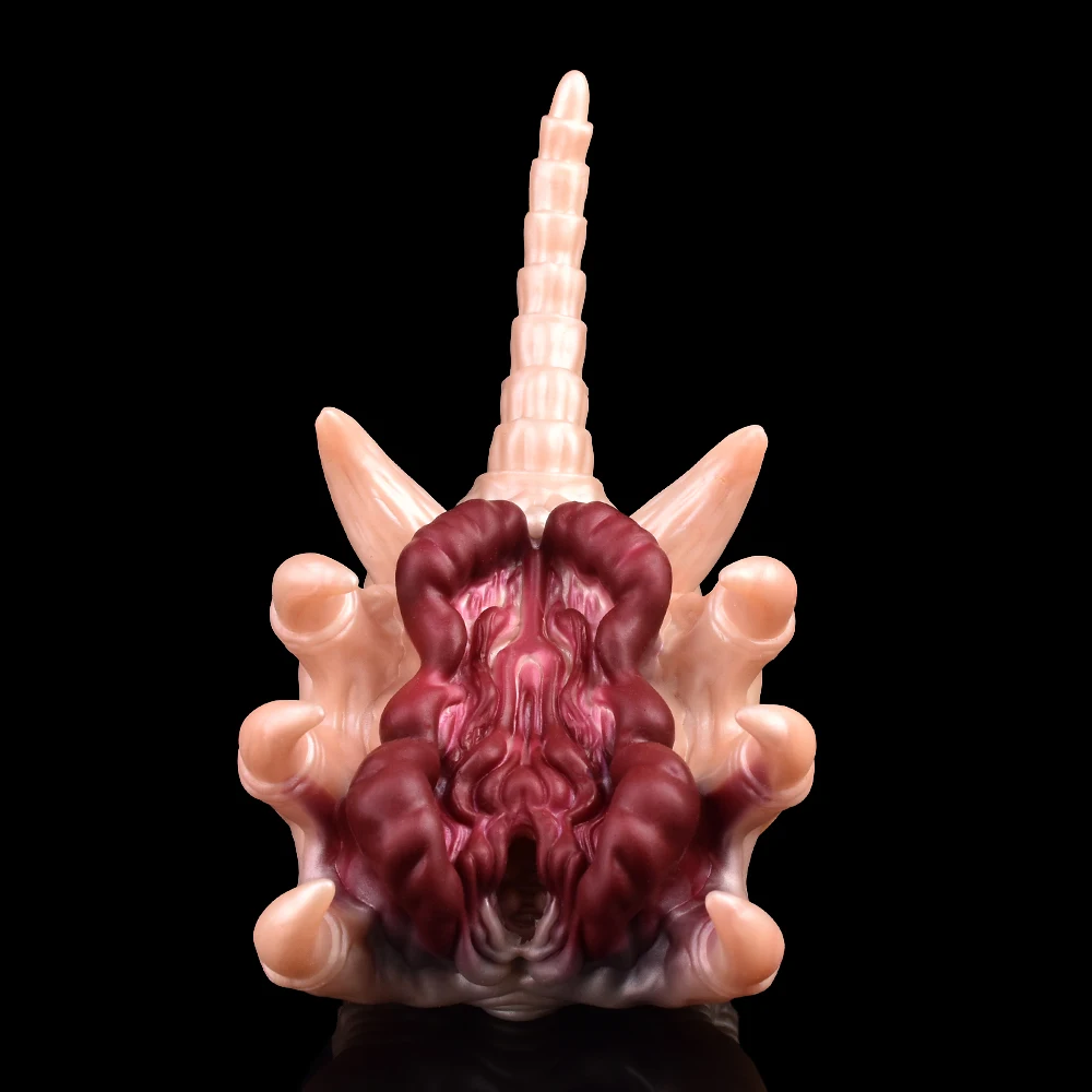 GEEBA Fantasy Facehugger Shape Male Masturbator Soft Silicone Pocket Pussy Stroker For Men Single Channel Onahole Adult Sex Toys