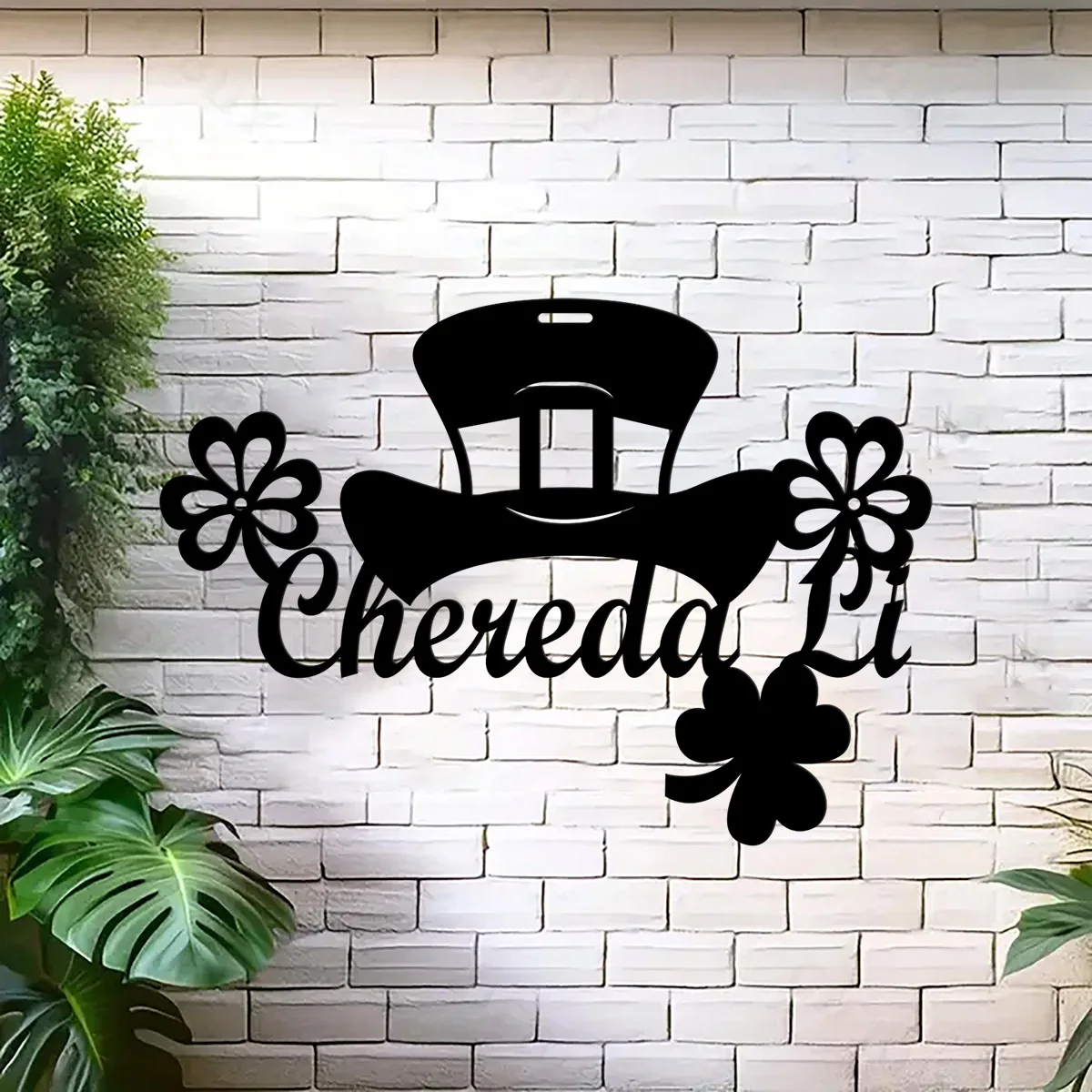 Custom Happy St. Patrick's Day Metal Sign, St. Patrick's Day, Holiday Signs, Leprechaun, Spring, Four Leaf Clover