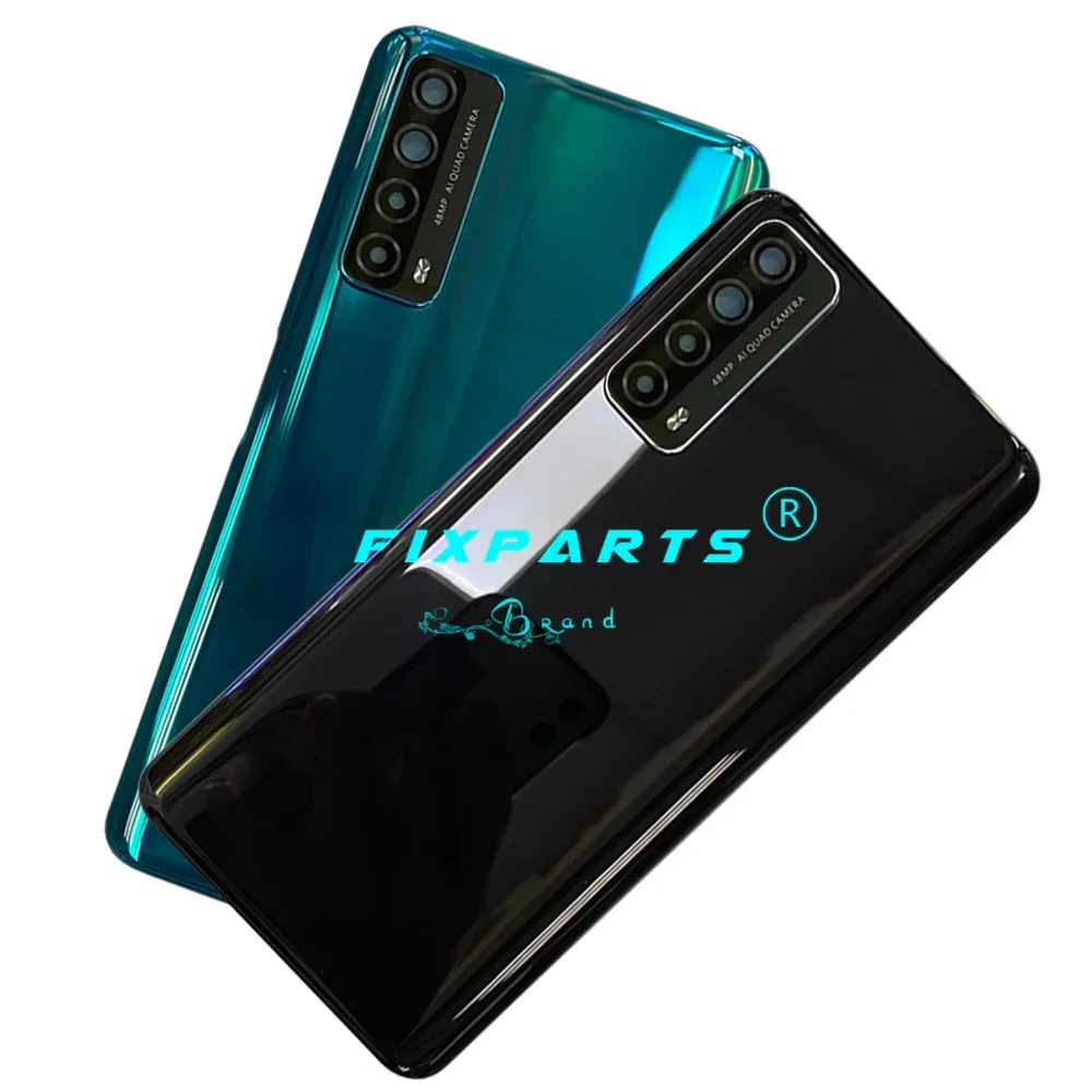 Per Huawei P Smart 2021 coperchio batteria posteriore con obiettivo per fotocamera in vetro per custodia P Smart 2021