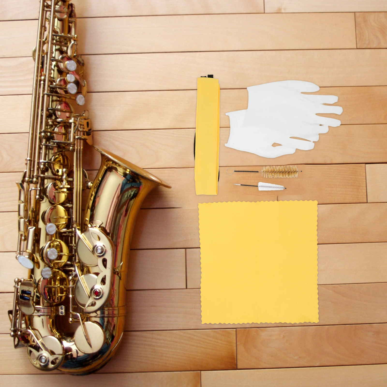 1 مجموعة أدوات تنظيف آلات النفخ الخشبية الساكسفون البوق الناي الكلارينيت صيانة المعبرة فرشاة تنظيف الملابس مسحة