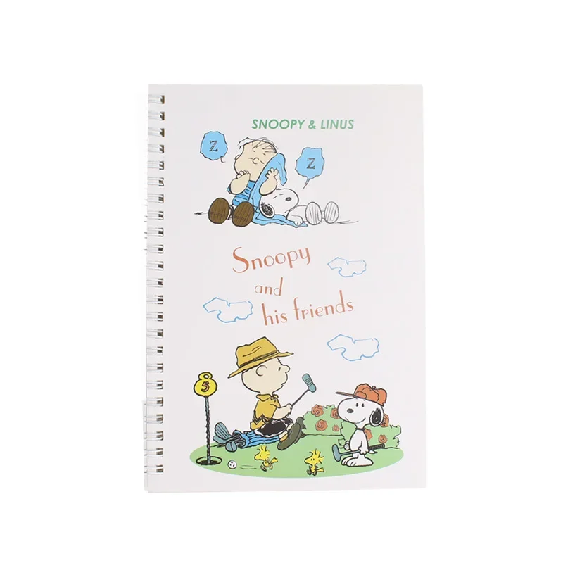 Snoopy A5 Notebook Anime Children Diary Weekly Planner Goal Habit Schedules Journal Notebooks for School Stationery Office Gift