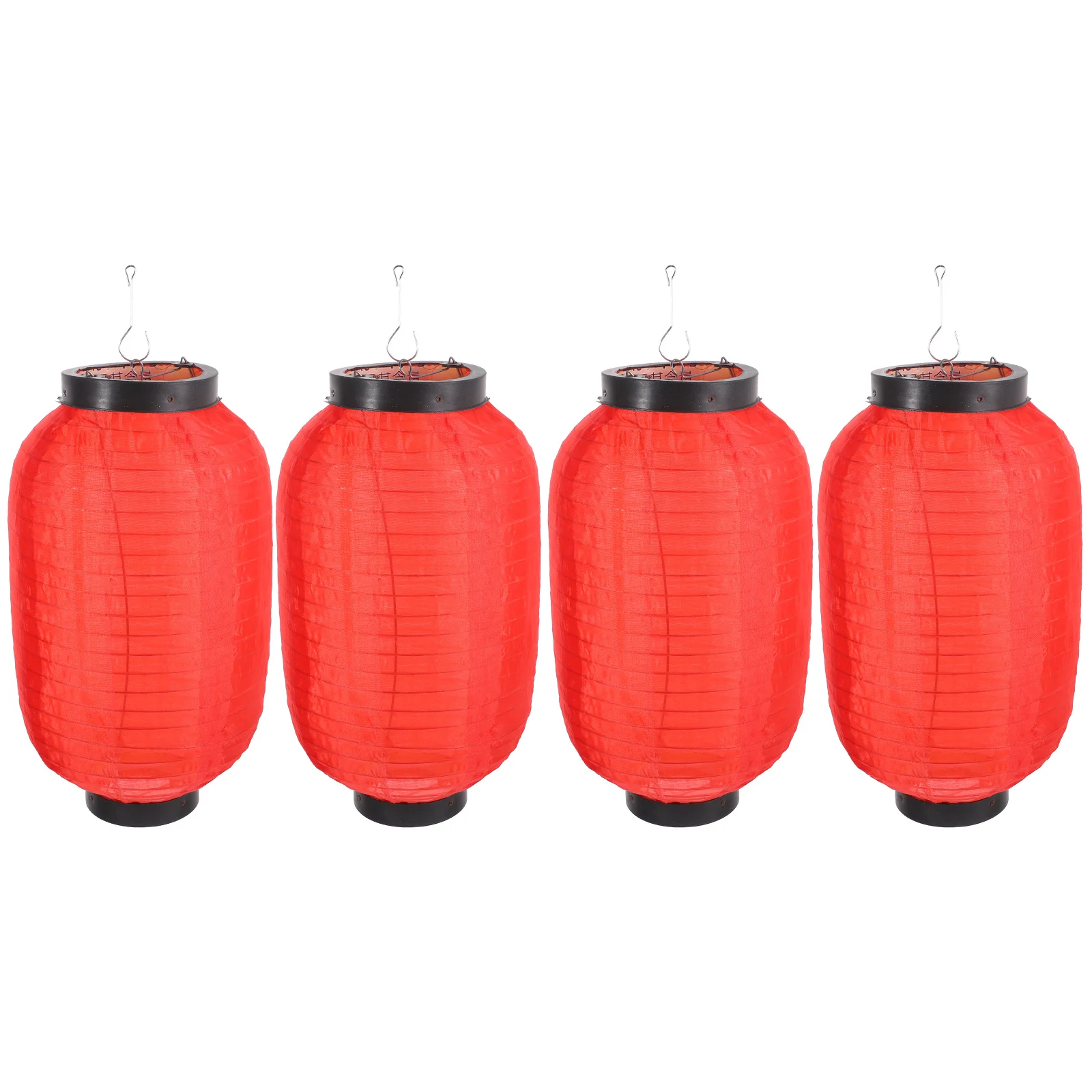 

4Pcs Waterproof Folding Japanese Style Lantern Decorative Hanging Lantern for Restaurant Barbecue Pub Doorway Outdoor Party