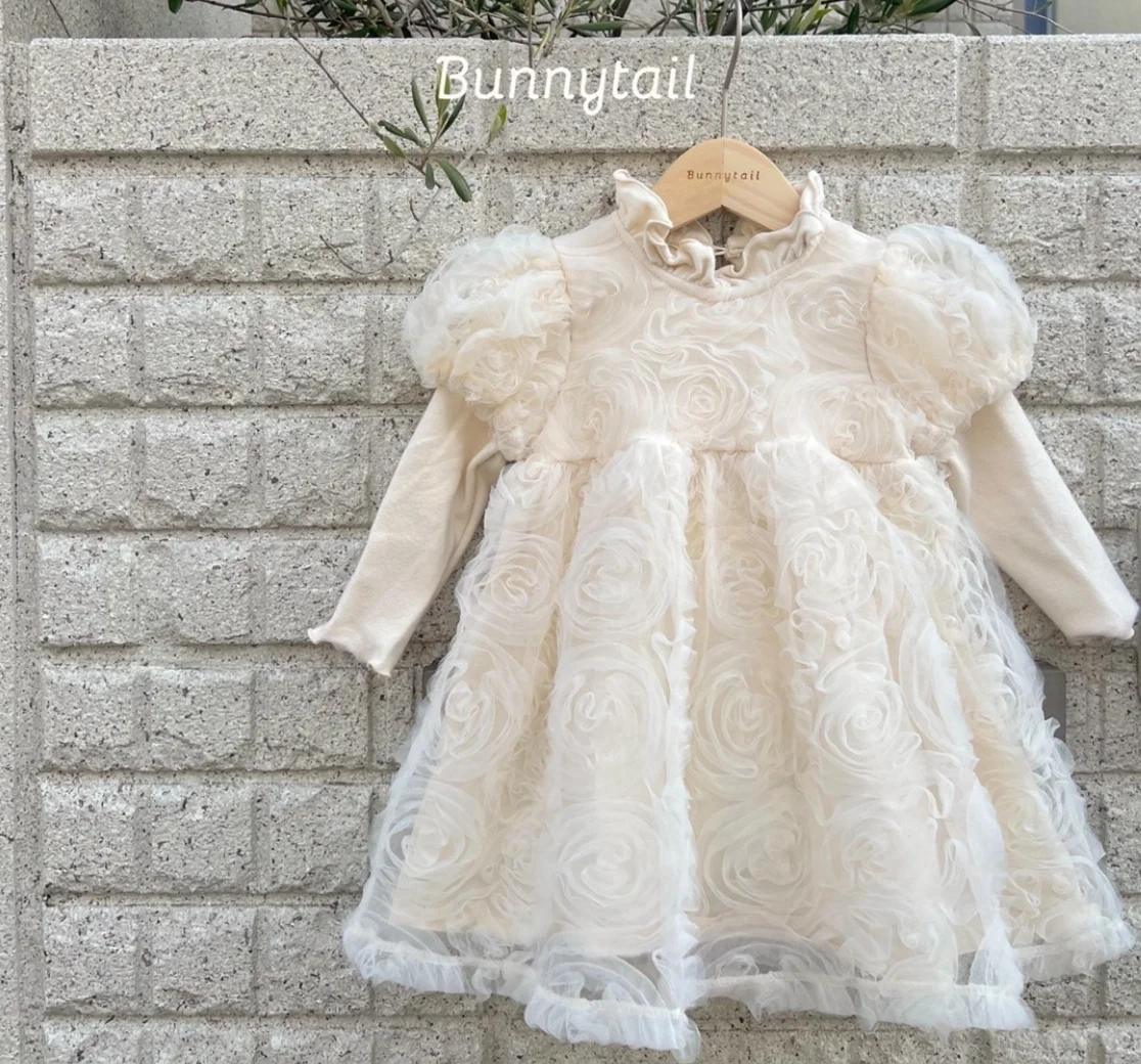 Baby Girl Dress Clothes Spring 2023 Newborn 1 Year Birthday Party Dresses Girl Flower Princess Long Sleeve Toddler Vestido