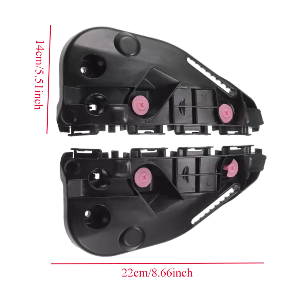 Pair Left Right Front Bumper Bracket Beam Mount Support Bracket Retainer for Toyota Hilux 2016 2017 2018 2019 2020 2021 2022