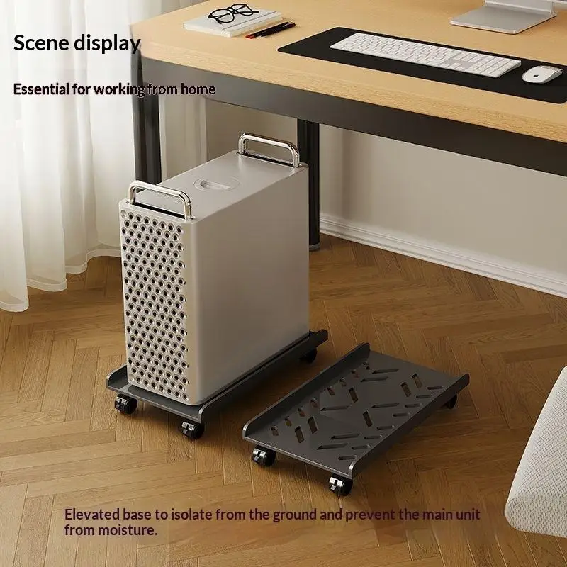 1Pcs  Adjustable CPU Stand Universal Under Desk Bracket Hollow Design PC Tower Elevated Storage Holder for Home Office