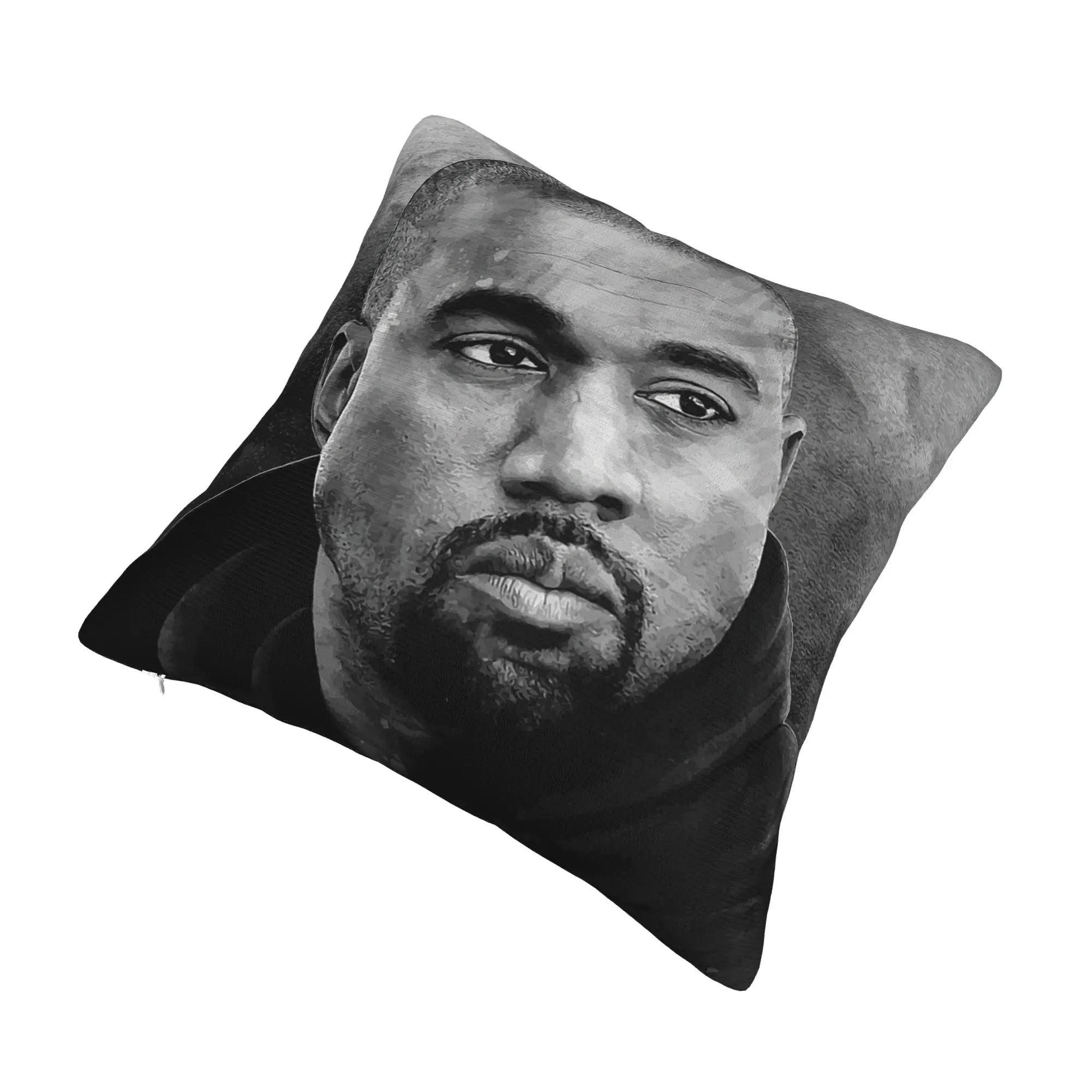 Popular Singer Kanye West Pillow Case Decoration Kawaii  Cushion Decoration Salon Square Pillowcase