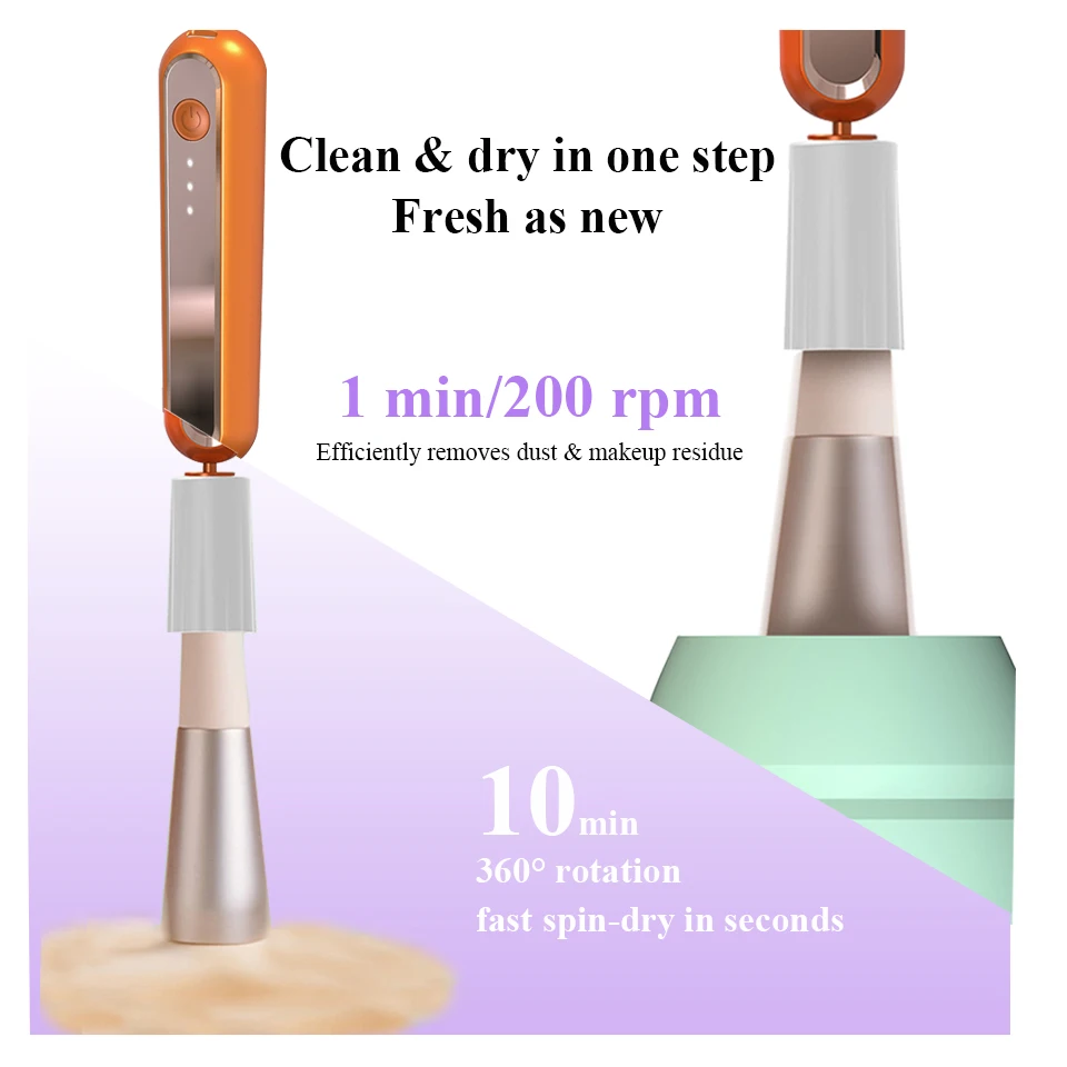 NEW Recharge Eyelash Glue Shaker Electric Makeup Brush Cleaner Machine Wake-Up Device Waterproof for Nail Liquid Shaking Machine