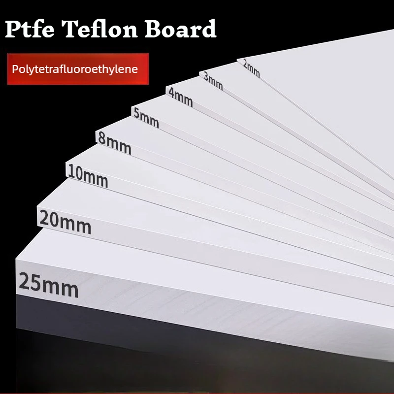 Teflon Plate Processing Custom PTFE Gasket Insulation PTFE Plastic King Plate Teflon Block Zero Cut