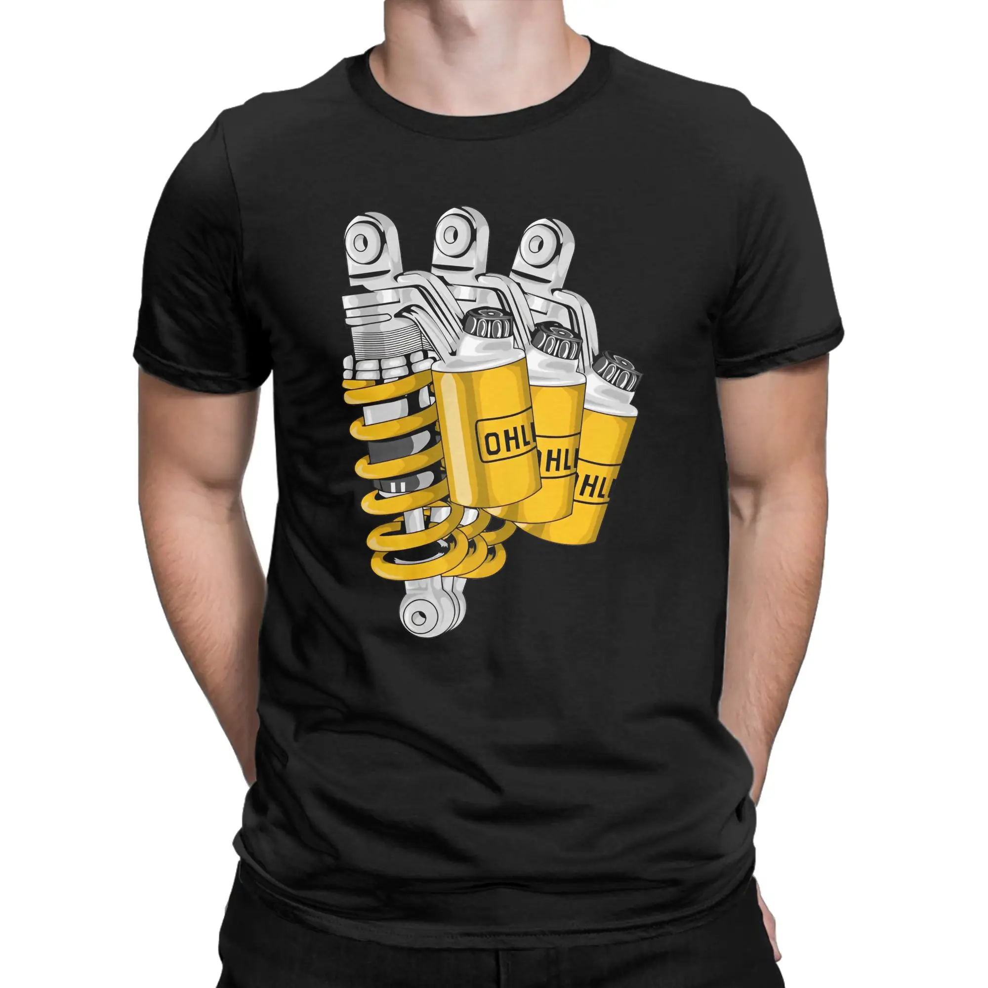 

Ohlins Motorcycle (2) Men T Shirt Funny Tees Short Sleeve O Neck T-Shirt 100% Cotton Plus Size Clothes