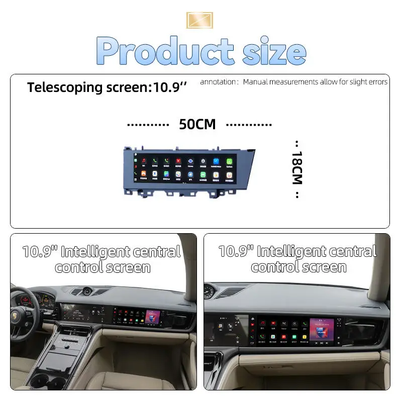 11 Inch Qualcomm 668 4+64g 4g Version Front Passenger Intelligent Entertainment Screen Suitable for Porsche Panamera 2024-2025