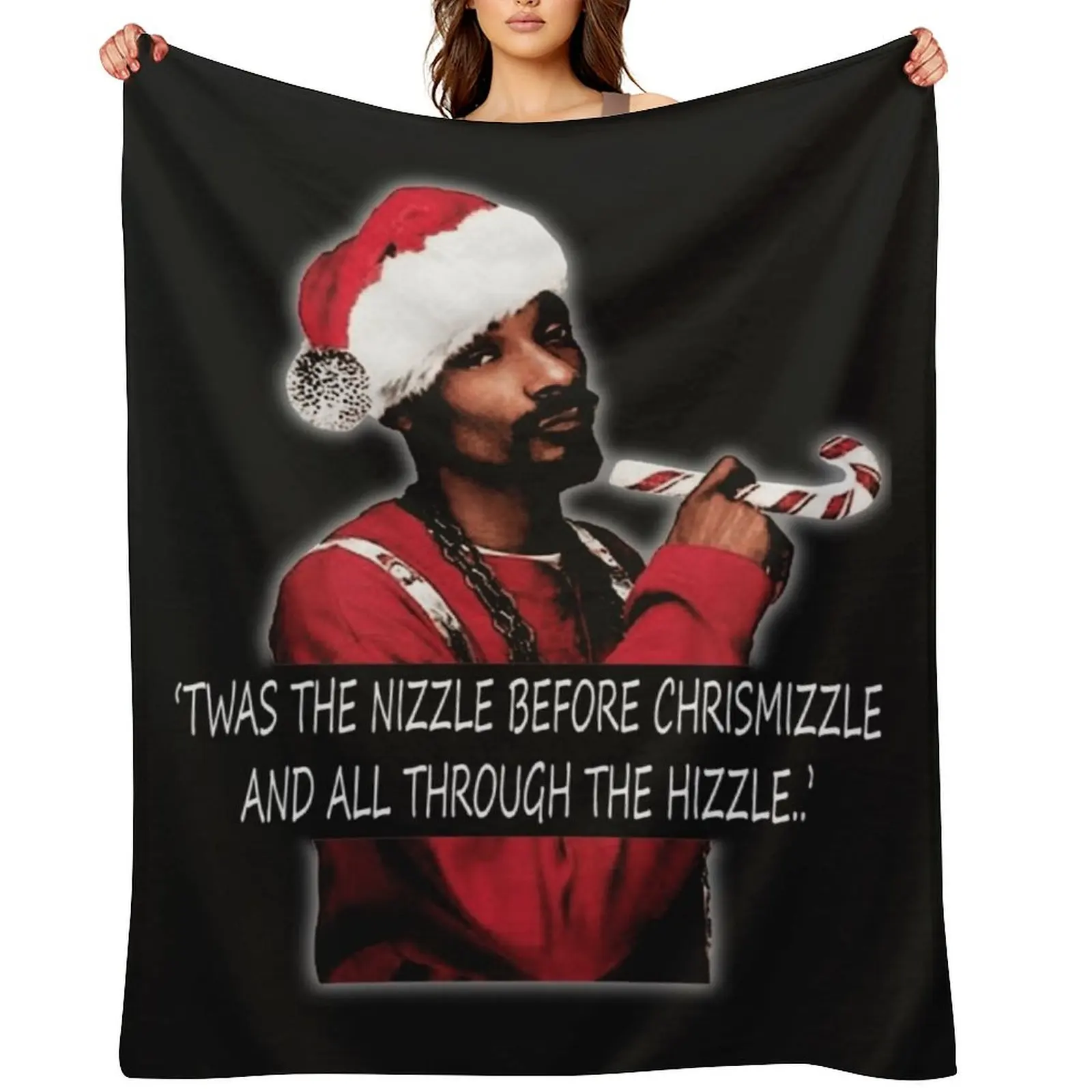 

Twas the nizzle before chrismizzle and all through the hizzle.. Classic Throw Blanket for winter Plush Thermal Blankets