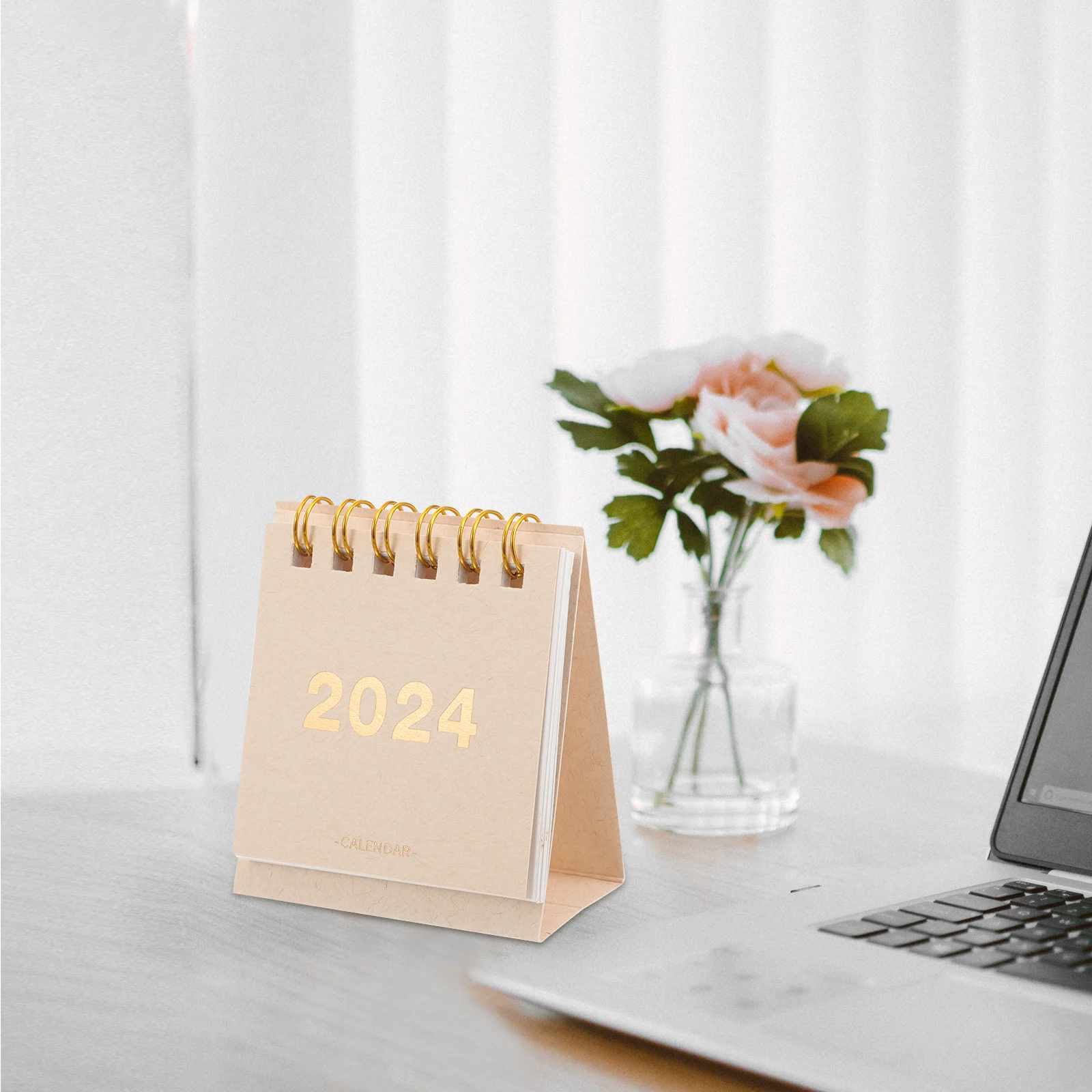 

Mini Desk Calendar Simple Flip Calendars Table Easy to Carry Small Standing Paper Daily for Monthly Decorative