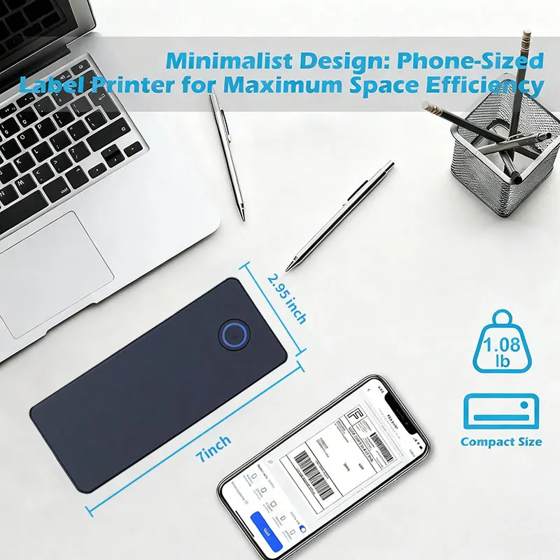 Wireless Bluetooth Thermal Shipping Label Printer 4x6 Support Android Mac iPhone Windows - Shipping Label Printer