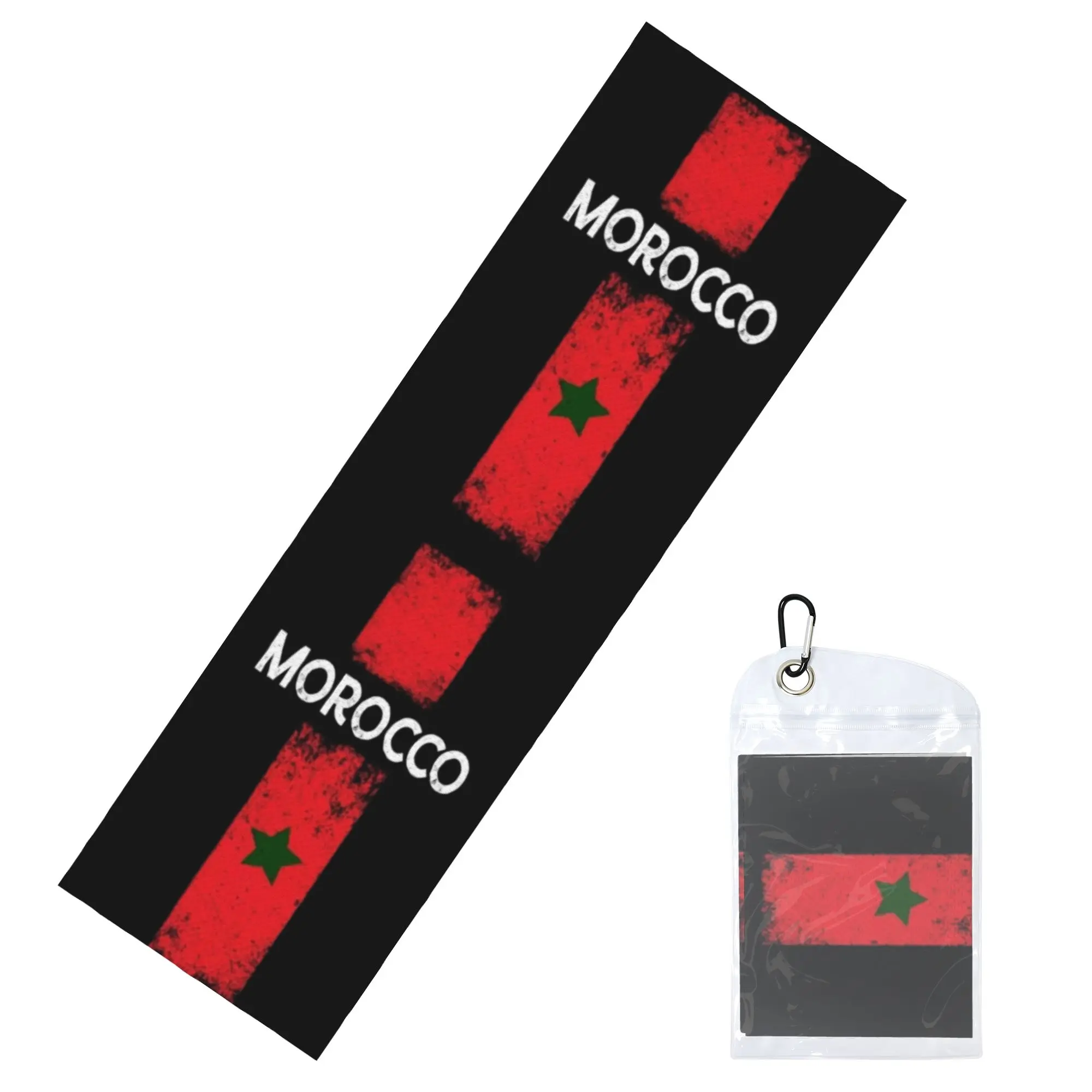 Cold Exercise Towel Morocco Moroccan Flag Beach Sports Yoga Towel Swimming Camping Towel Refreshing Sports Scarf Face Towels