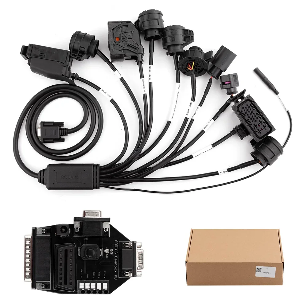 GODIAG VAG Gearbox Cable 9-in-1 Set for DQ200/ DL501/ VL300/ VL381/ DQ500/ DQ250/ DQ380 Used with AUTEL GBOX/ XHORSE Multiprog
