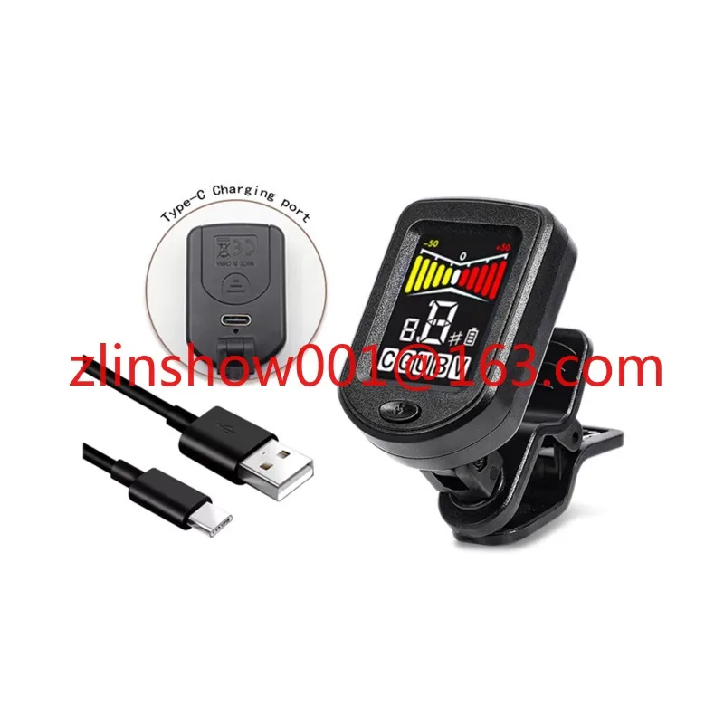 Tuning Clip On/clip-on Guitar Tuner Electric with Charging for Stringed Instruments Parts Guitar Accessories