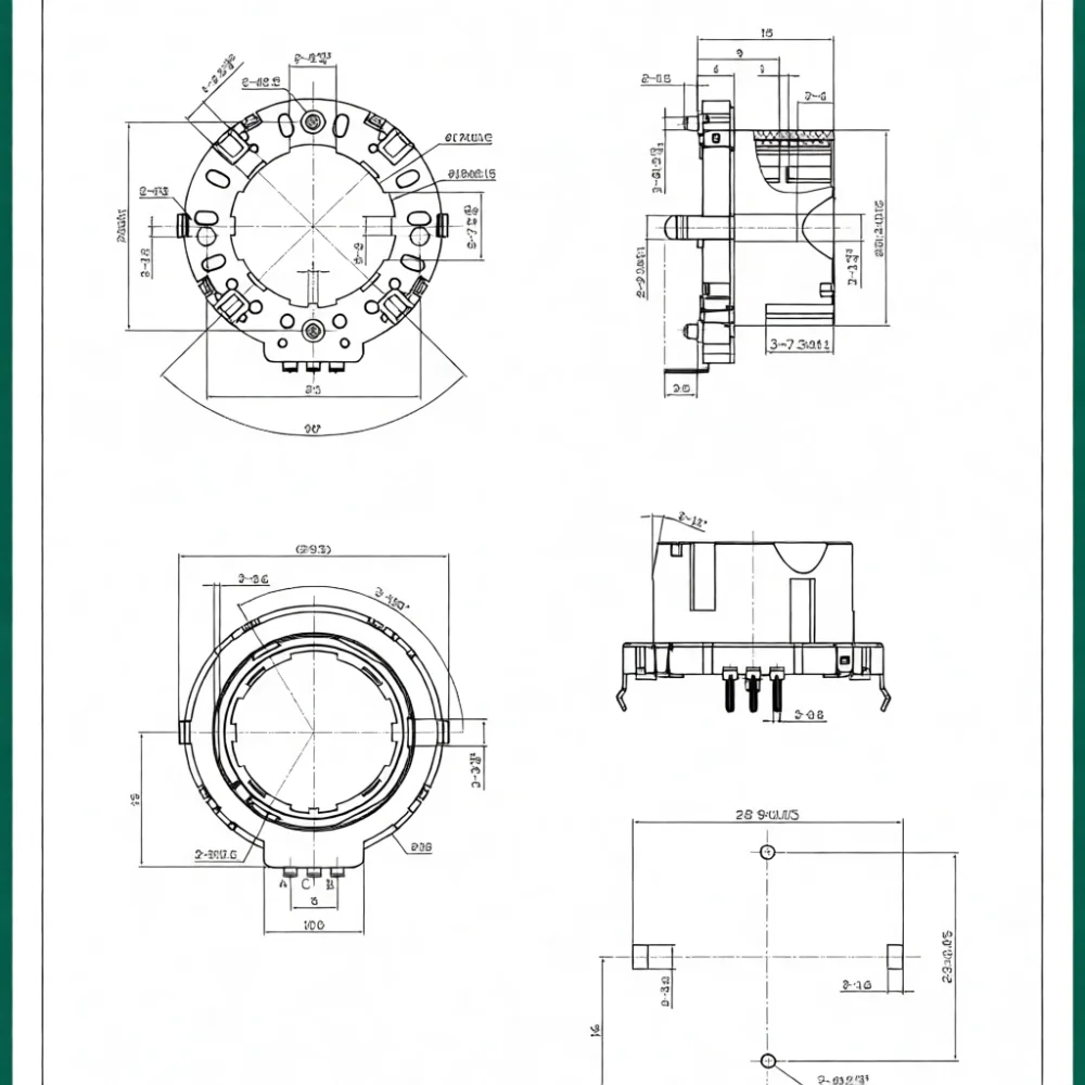 EC28 Professional Hollow Encoder Module Industrial Electrical Switch For Accurate Feedback In Smart Home Device Control