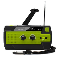 Factory Portable 4000mah Solar Radio with Hand Crank Am/Fm/Noaa Weather Flashlight Function for Emergency Camping