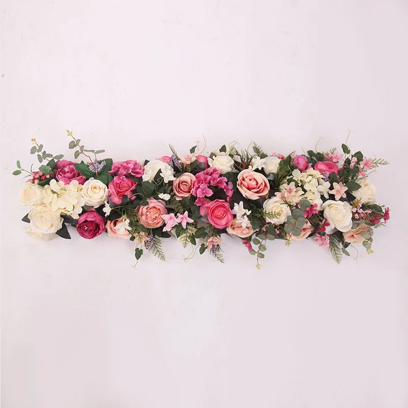 50-200CM Rosa Seidenrosen-Blumenreihe im Europäischen Stil, Künstliche Blumen für Hochzeits-Hintergrund, Bogen, Wegführung, Event-Display-Dekoration – Detail 9