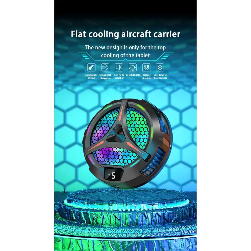 X42 Diameter 10cm Semiconductor Cooler Cooling Fan Fast Charging Magnetic Suction Radiator For Mobile Phone Tablet hotselling