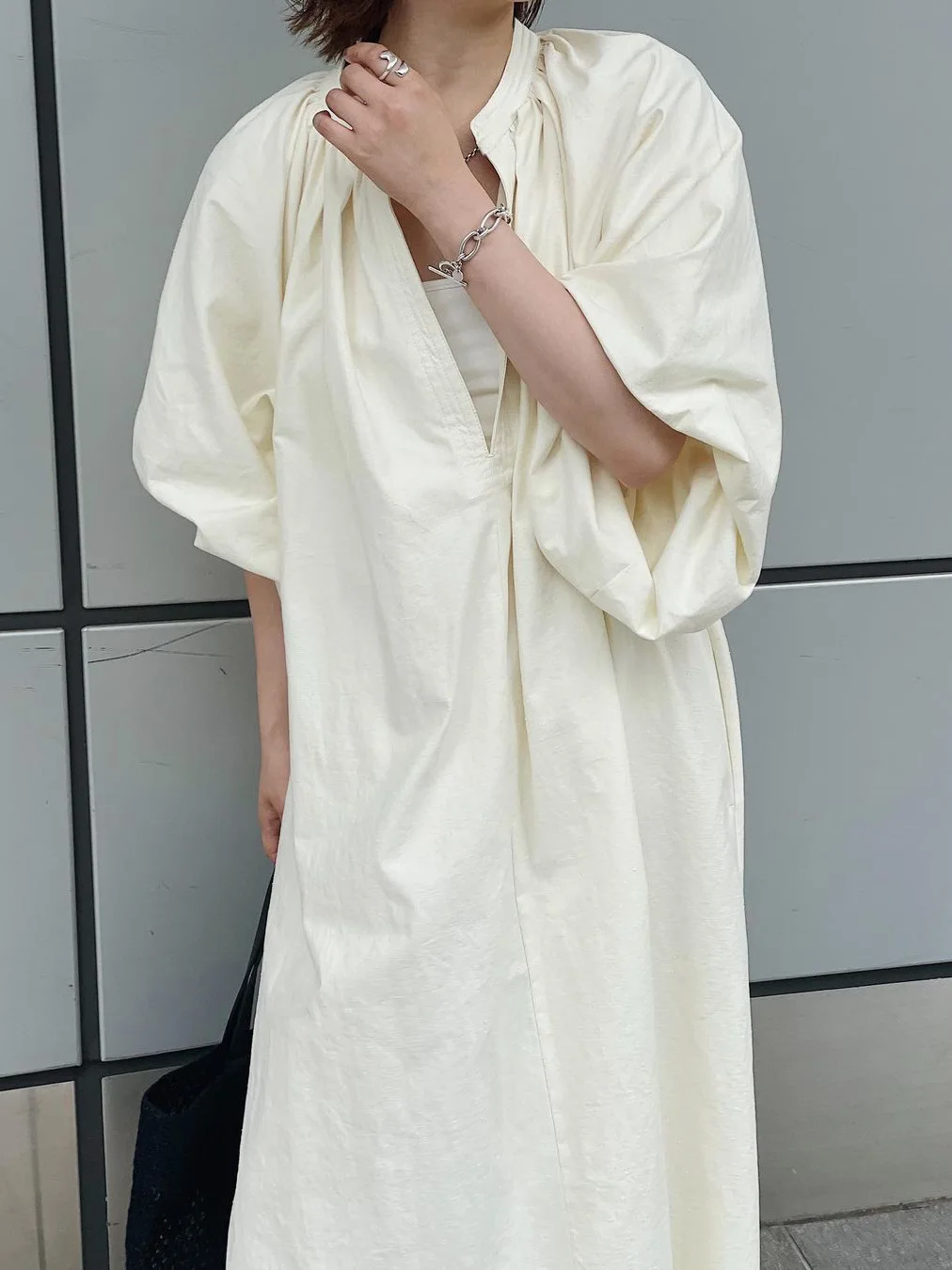 Tannt vestido feminino lanterna manga com decote em v camisas longas vestidos para mulheres moda vintage longo solto vestidos de verão 2025 novo