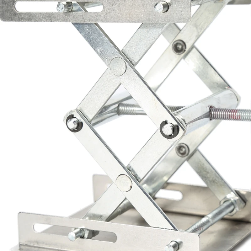 4x4" Scientific Lab Jack Stainless Steel Lifting Platform Stand Rack Scissor Lif