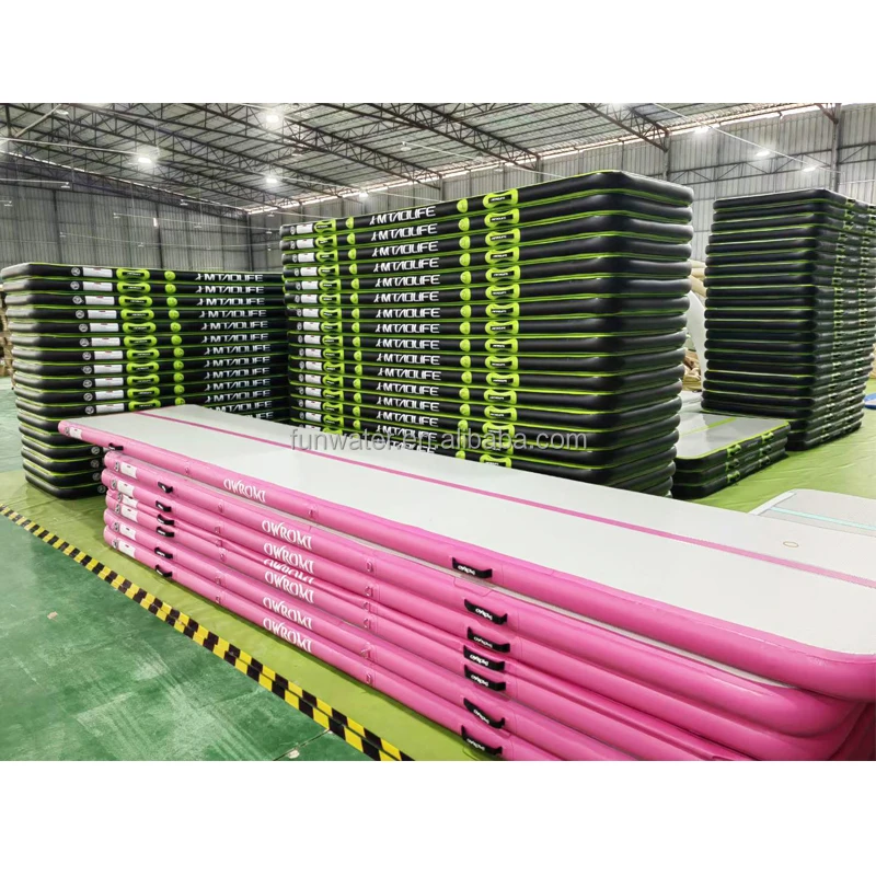 Inflatable Air Gymnastics Mat Track Training Yoga Floor Cheerleading Landing Taekwondo Training Professional Factory for Salepro