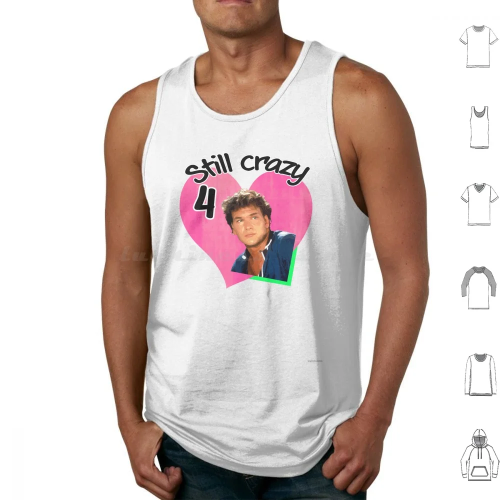 

Crazy 4 Swayze Tank Tops Print Cotton Dirty Dancing Johnny Castle Swayze Jennifer Grey 80s Movie Cinema Classic Movies