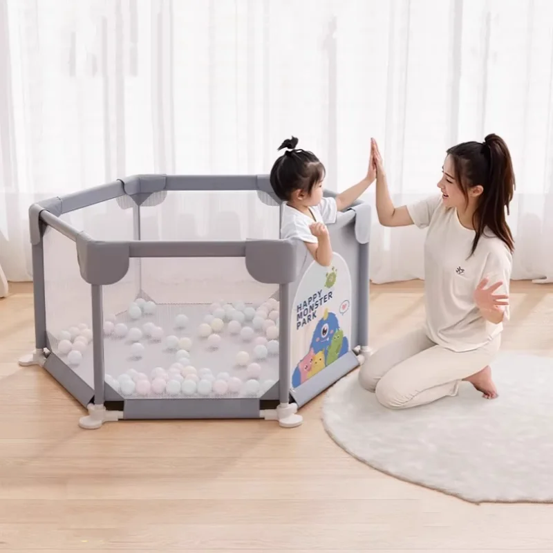 Hexagonal fence baby safety guardrail children's living room floor household safety baby learning to walk crawling game fence