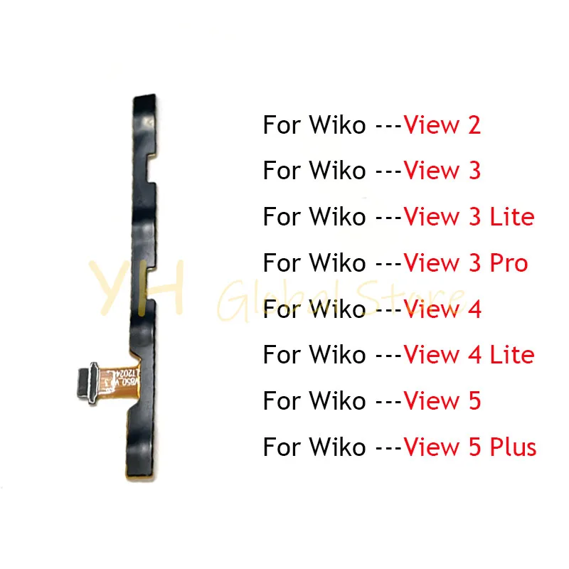 

For Wiko View 2 3 4 5 Plus Pro Lite Power On Off Switch Volume Side Button Flex Cable Repair Parts